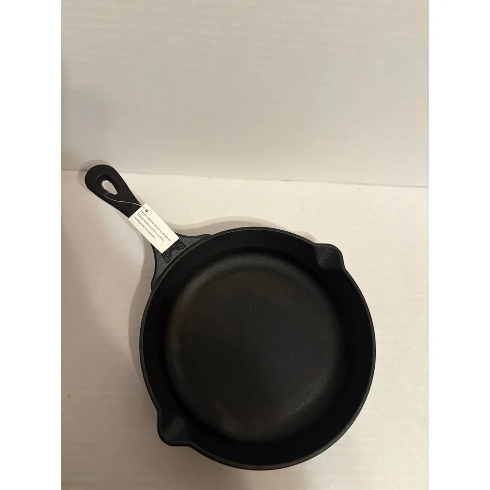 Pioneer Woman 8 Inch Cast Iron Skillet Pre-Seasoned Frying Pan with Pour Spouts